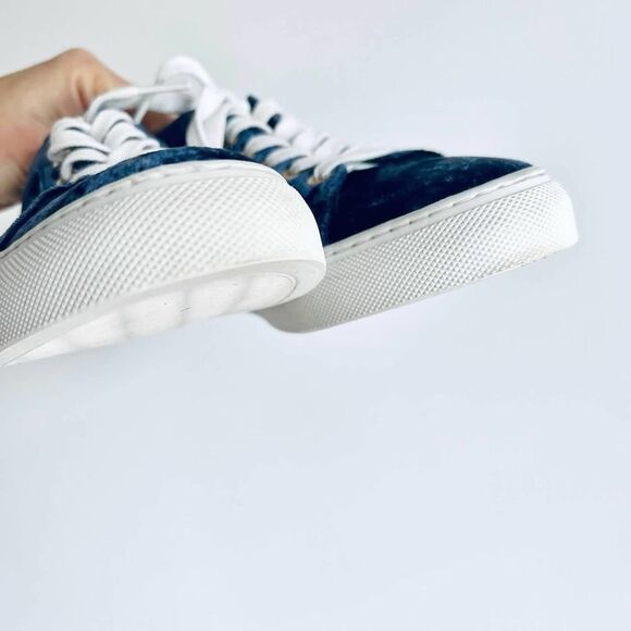 M. Gemi Palestra Minimo Velvet Edit Special Collection Blue Velvet Sneaker 37.5 - Picture 14 of 16